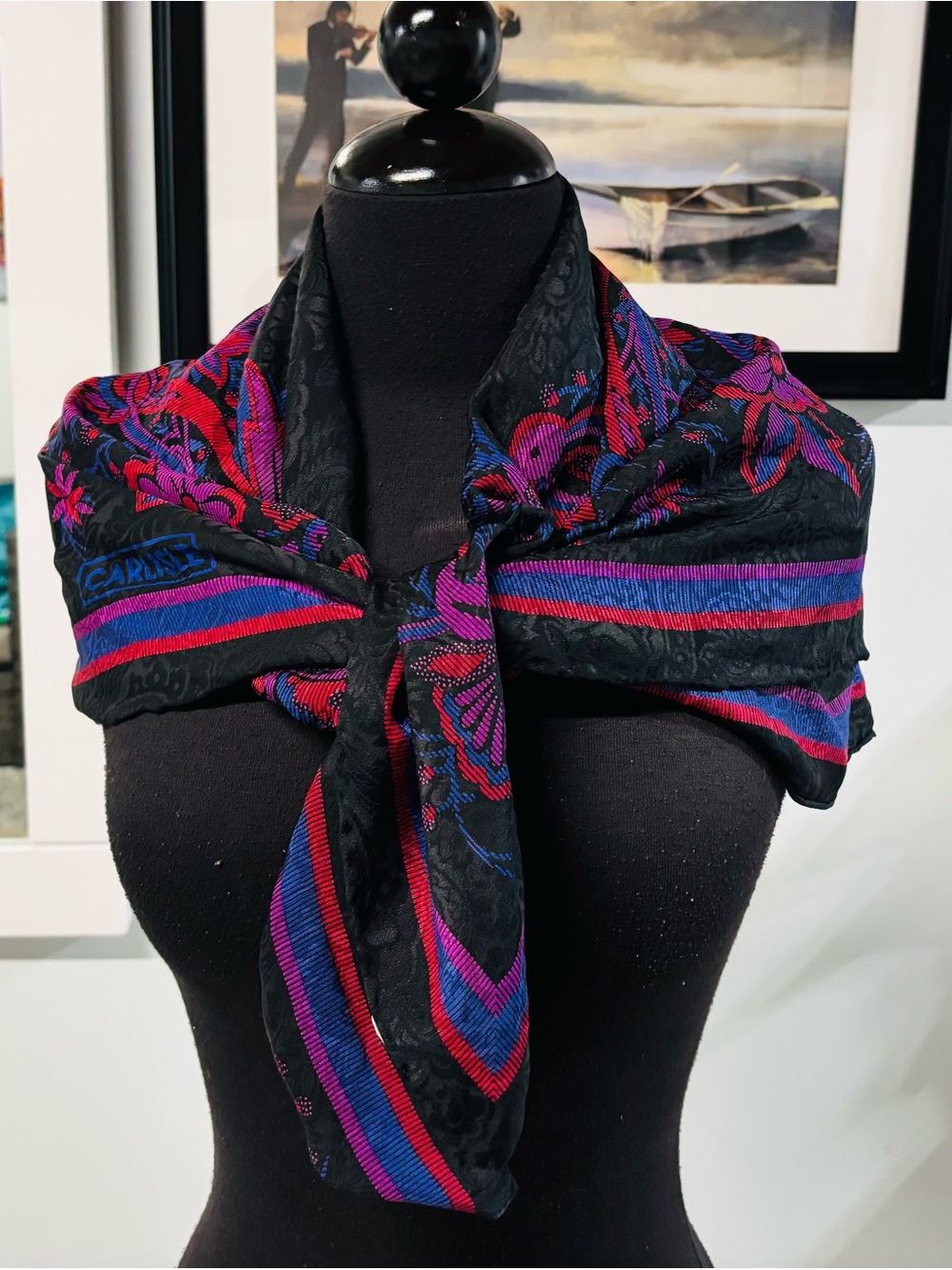 ❤️Vintage Carlisle 100% Silk Ambrosia Scarf